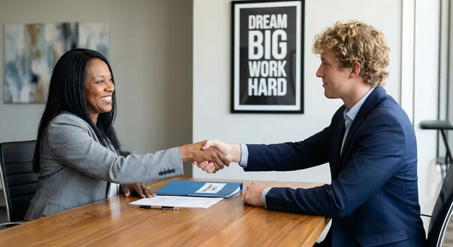 commercial, meeting, handshake, agreement, good luck, professional, office, diversity, collaboration, finance, loan, approval, to trust, transaction, documents, entrepreneur, business, workplace, management, recruit, interview, ai generated. Women business funding in the West Midlands: who to approach