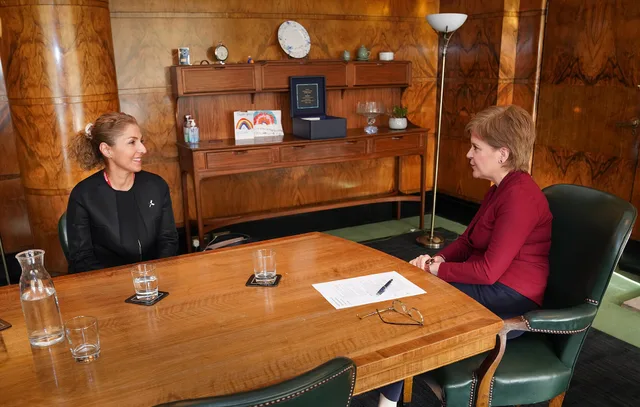 First Minister of Scotland Nicola Sturgeon met with Anousheh Ansari, Iranian American engineer and co-founder and chairwoman of Prodea Systems. The Ansari family is also the title sponsor of the Ansari X Prize. Before you launch a service for women founders in England, check these