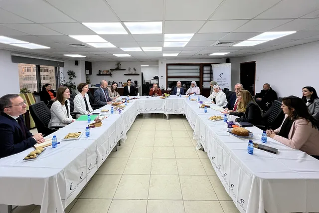 3 December 2024, Ramallah, West Bank. International Development Minister Anneliese Dodds meets Palestinian women leading businesses and cooperatives supported by the UK-funded Tasdeer programme in Ramallah. How women founder funding options score for one £75,000 scenario