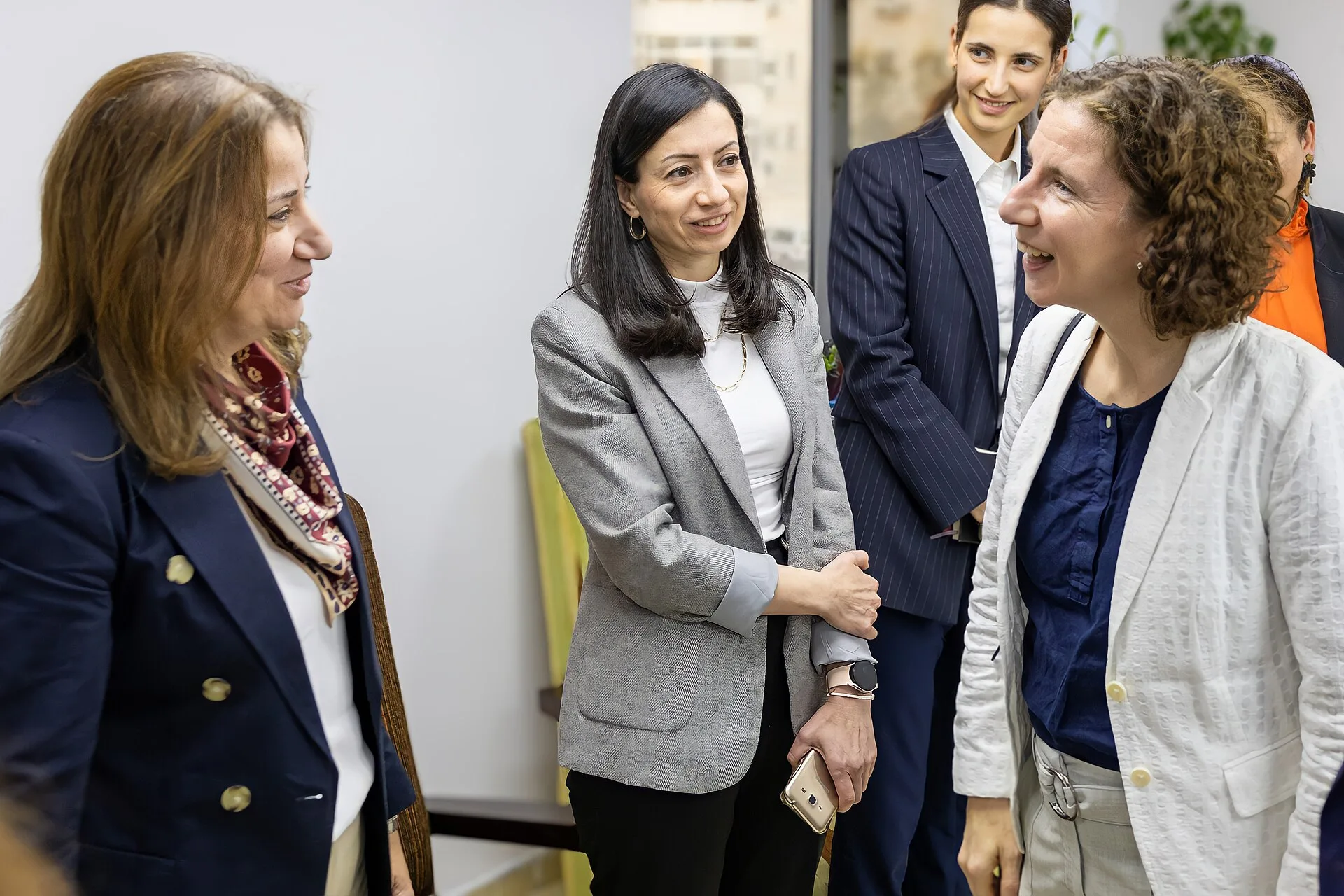 3 December 2024, Ramallah, West Bank. International Development Minister Anneliese Dodds meets Palestinian women leading businesses and cooperatives supported by the UK-funded Tasdeer programme in Ramallah